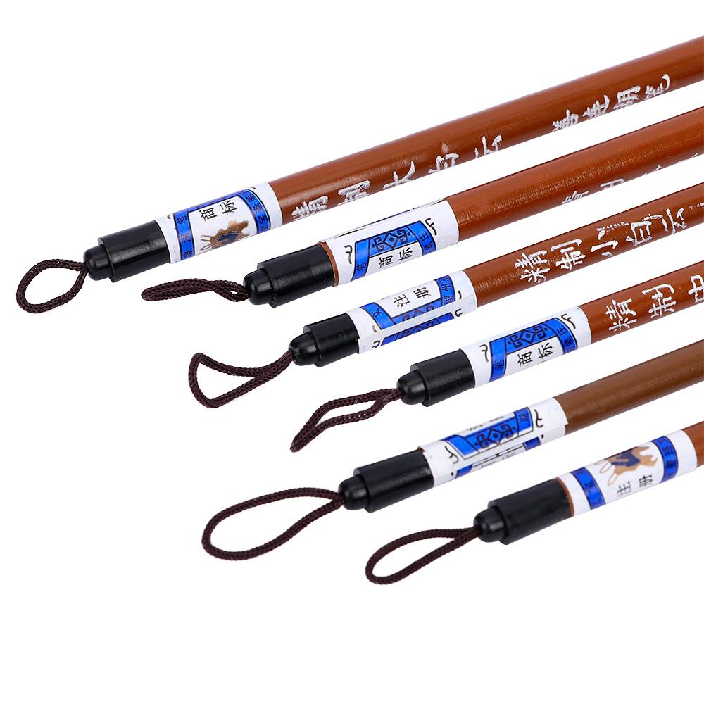 Bamboo Hair Brush - Set di 6 Pennelli per Pittura