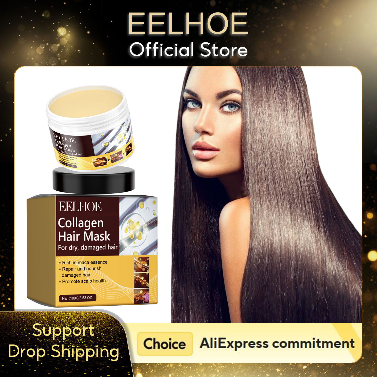 Hair Care With Protein - Maschera per Capelli al Collagene EELHOE,