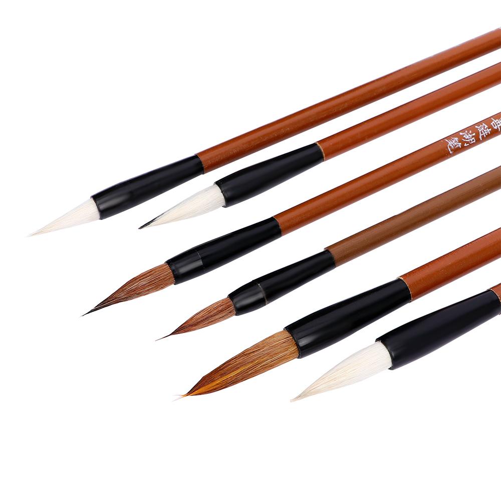 Bamboo Hair Brush - Pratico Pennello per Pittura in Bambù,