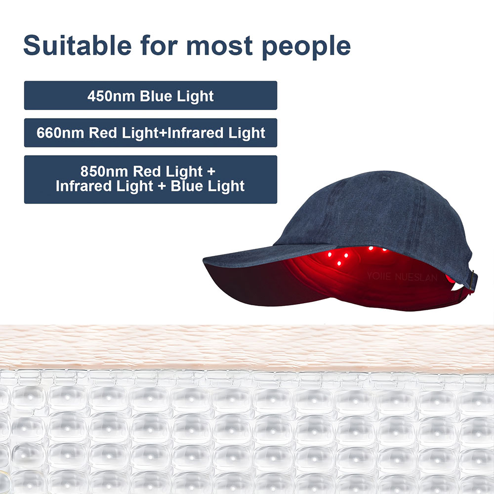 Hair Care Daily - Cappello Unisex con Luce LED Rossa