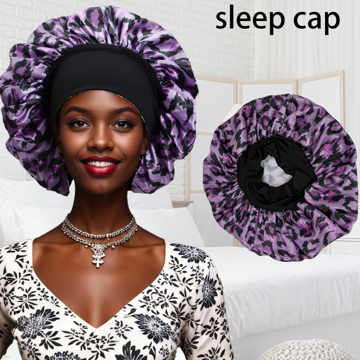 Hair Care Sunsilk - Cappello Rotondo Elastico in Seta Sintetica,