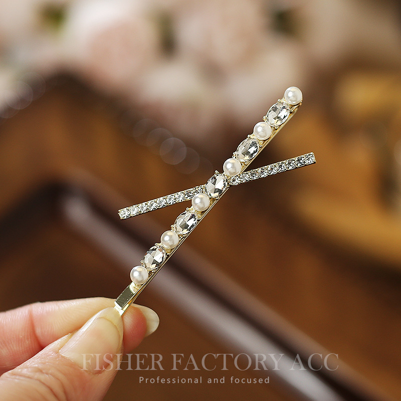 Bobby Pin Bulk - Fermagli per capelli in metallo perlato