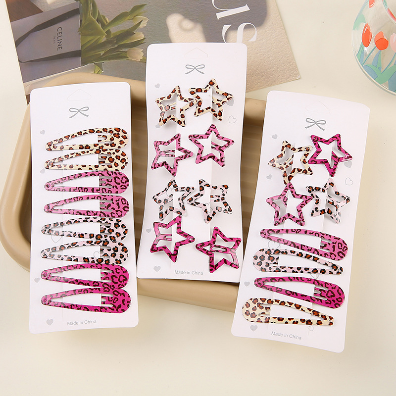 Bobby Pin Bulk - Semplice stampa leopardata forcine set donne