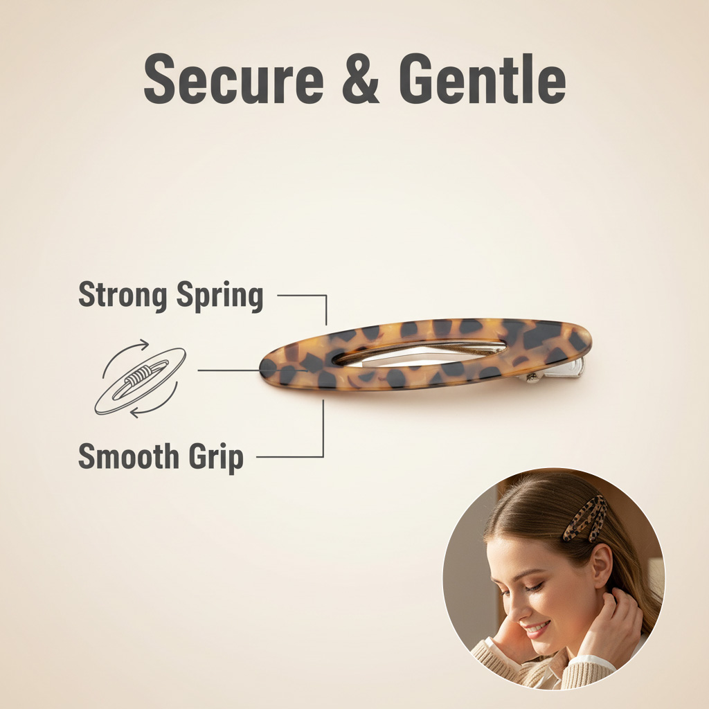 2 pz/set Elegante Acetato Oval - Bobby Pin Bulk recensione e prezzo