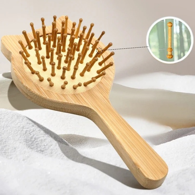 1 pz Nuovo Pettine in Legno pe - Bamboo Hair Brush recensione e prezzo