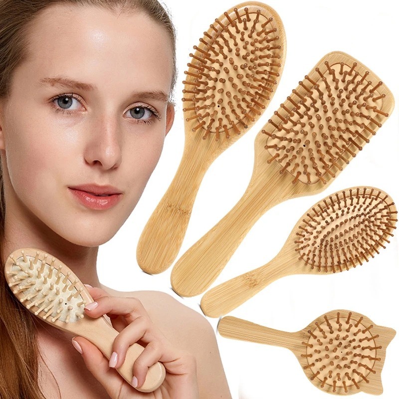 1 pz Nuovo Pettine in Legno pe - Bamboo Hair Brush recensione e prezzo