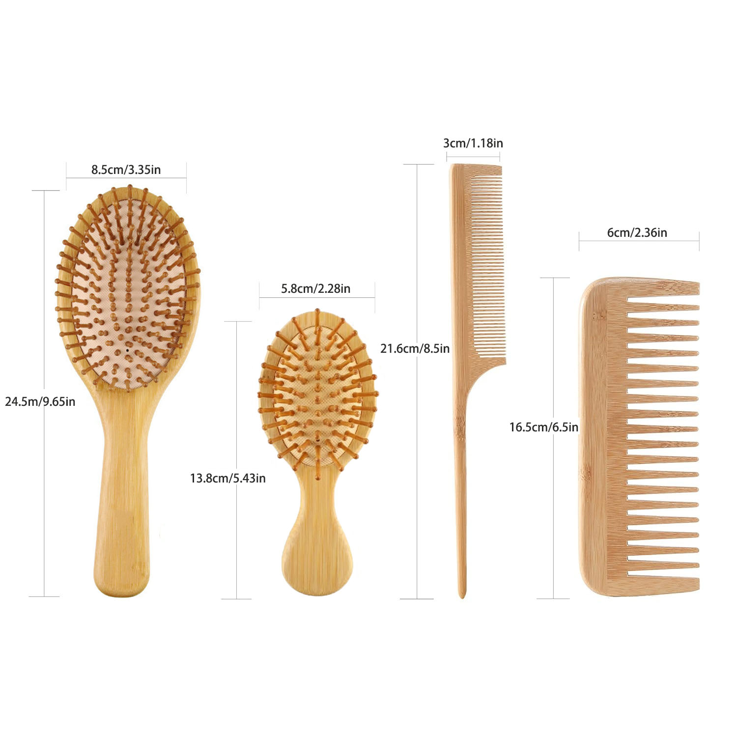 Set di spazzole e pettini in b - Bamboo Hair Brush recensione e prezzo